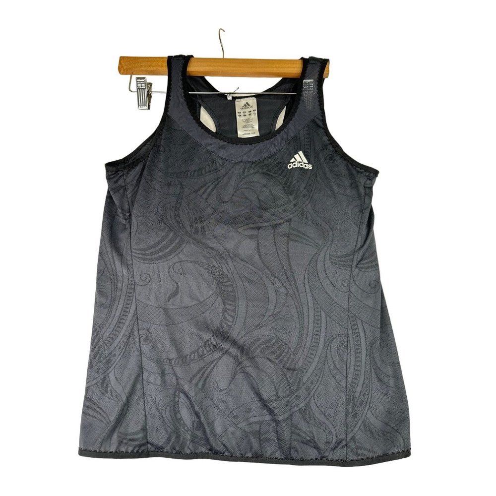 Adidas Climalite Athletic Tank Top sz L Grey